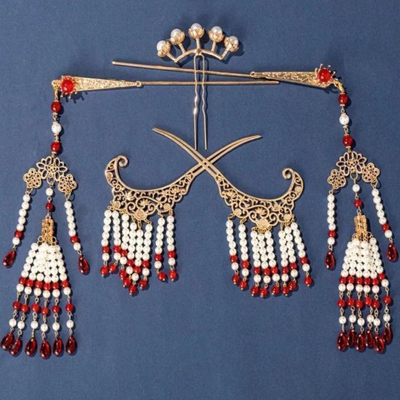 Days of Glory Hair Accessories Set | Headdress Hairpins Hair Sticks #327 main image 7